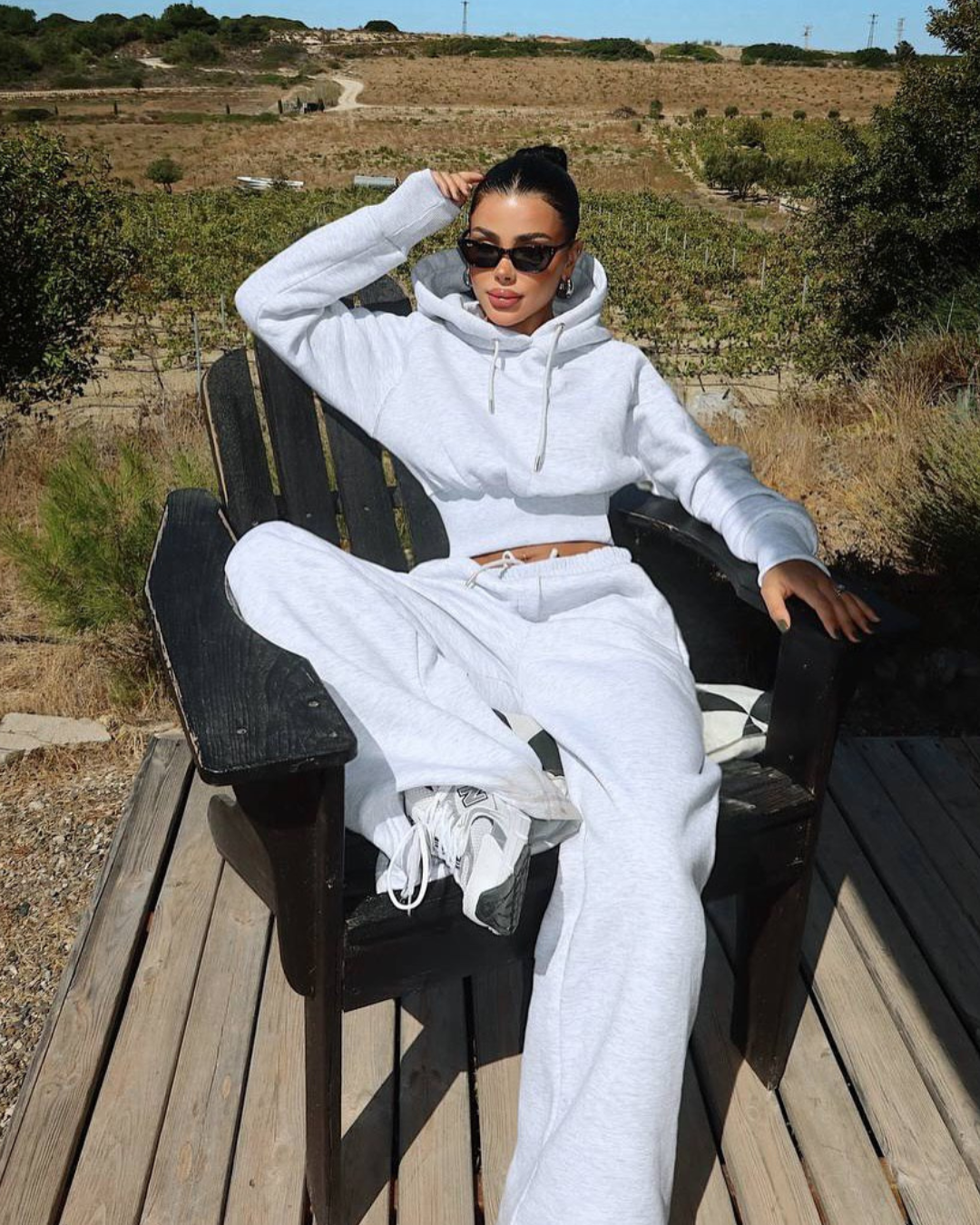 Scarf Hooded Tracksuit