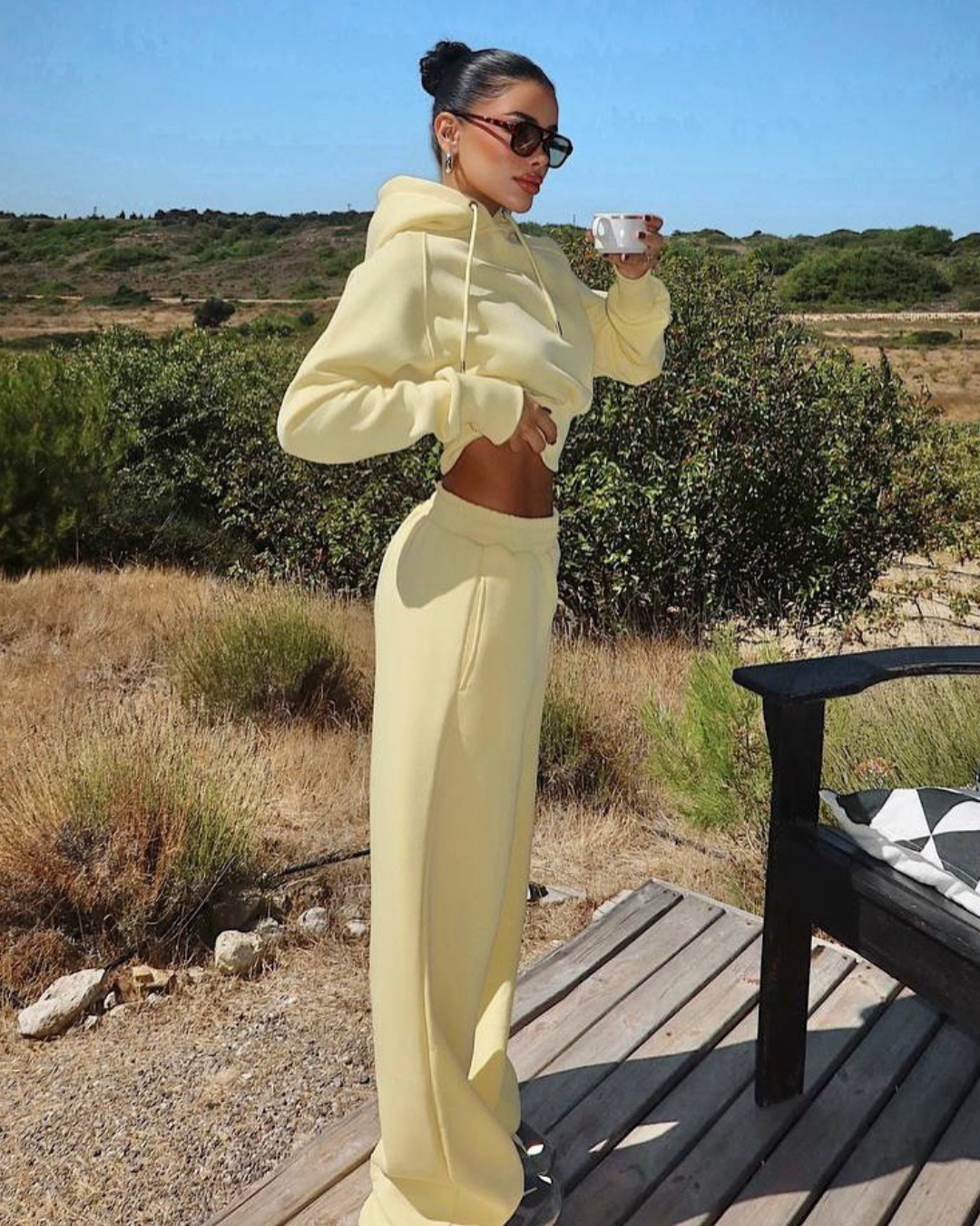 Scarf Hooded Tracksuit