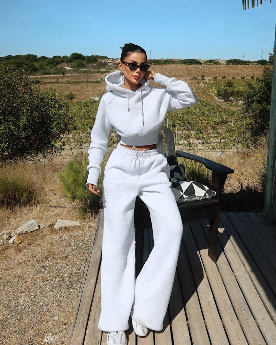 Scarf Hooded Tracksuit